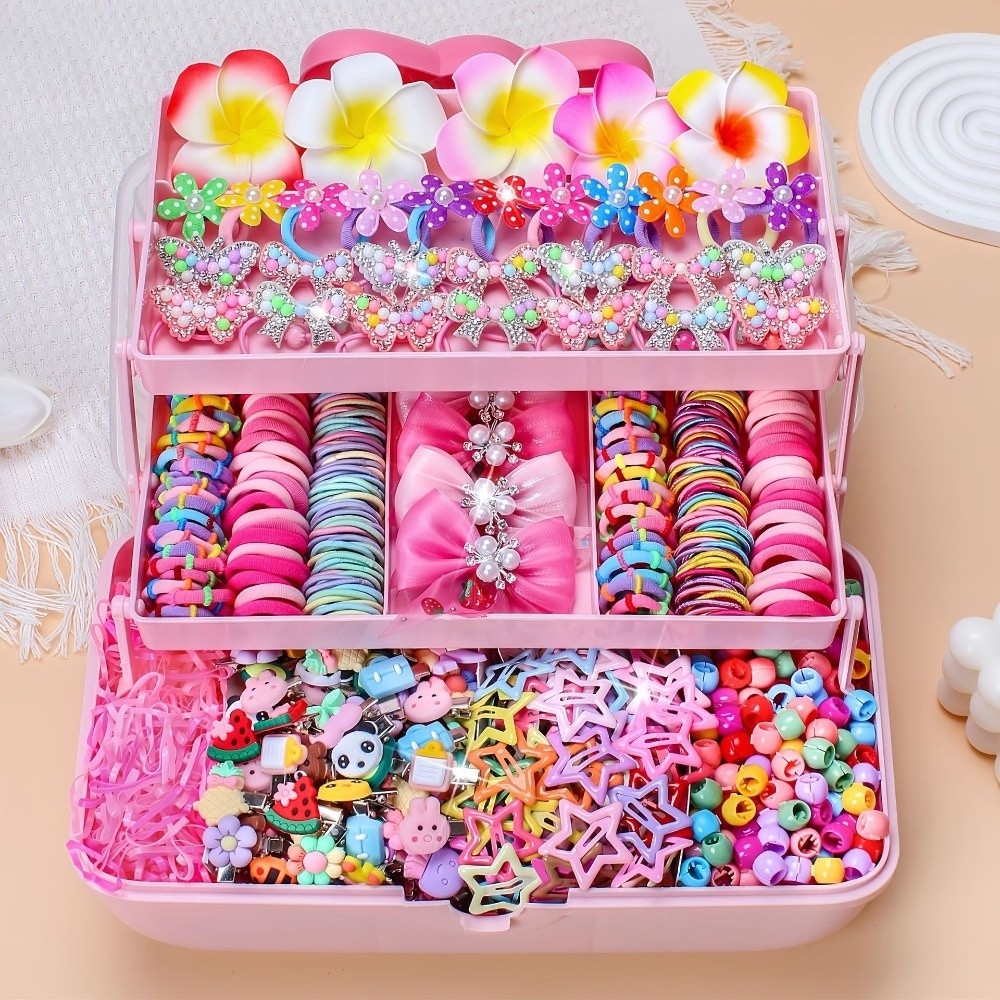 Ribbon Bow Gift - Bow High Elastic Hair Accessoires Set