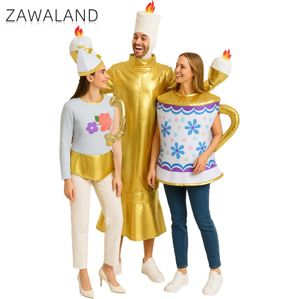 Holiday Candle Set - Zawaland Theepot Theekopje Kaars Kostuum Volwassen