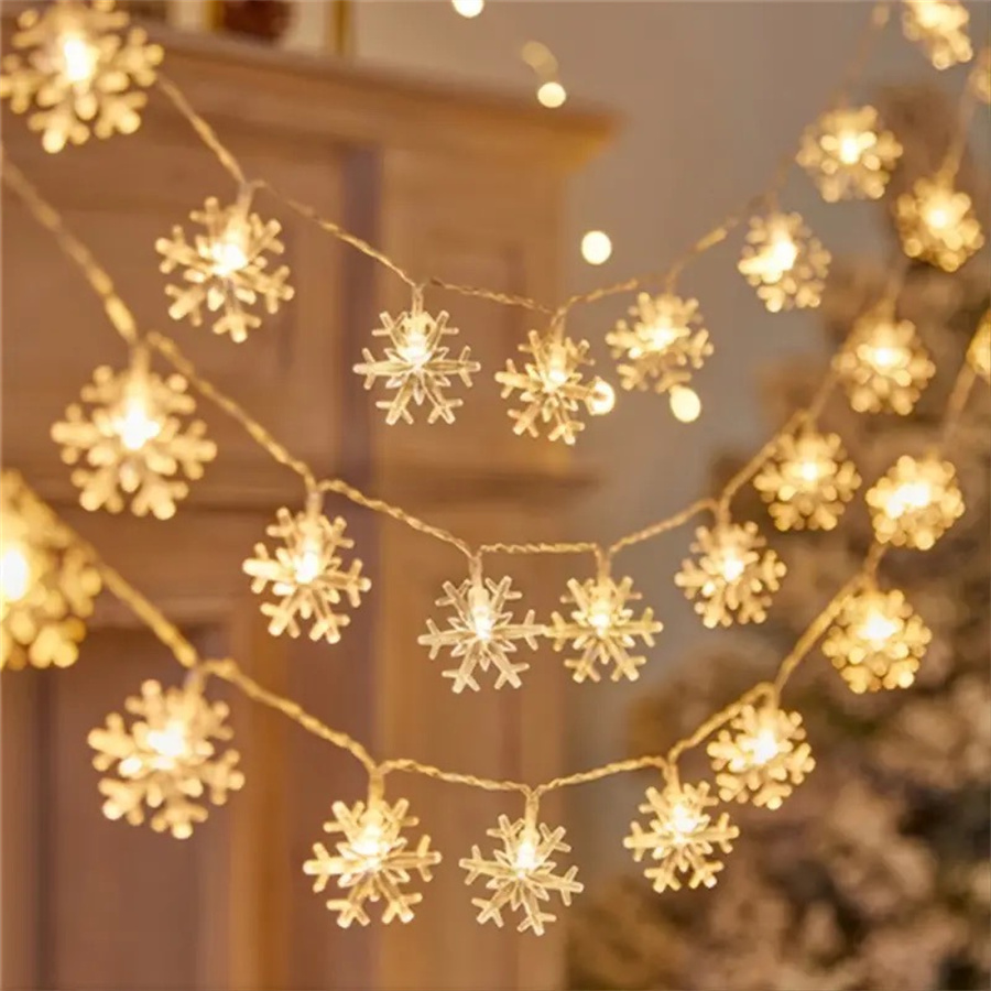 Led Fairy String Lights - 10/20/40 LED Sneeuwvlok String Garland Fairy