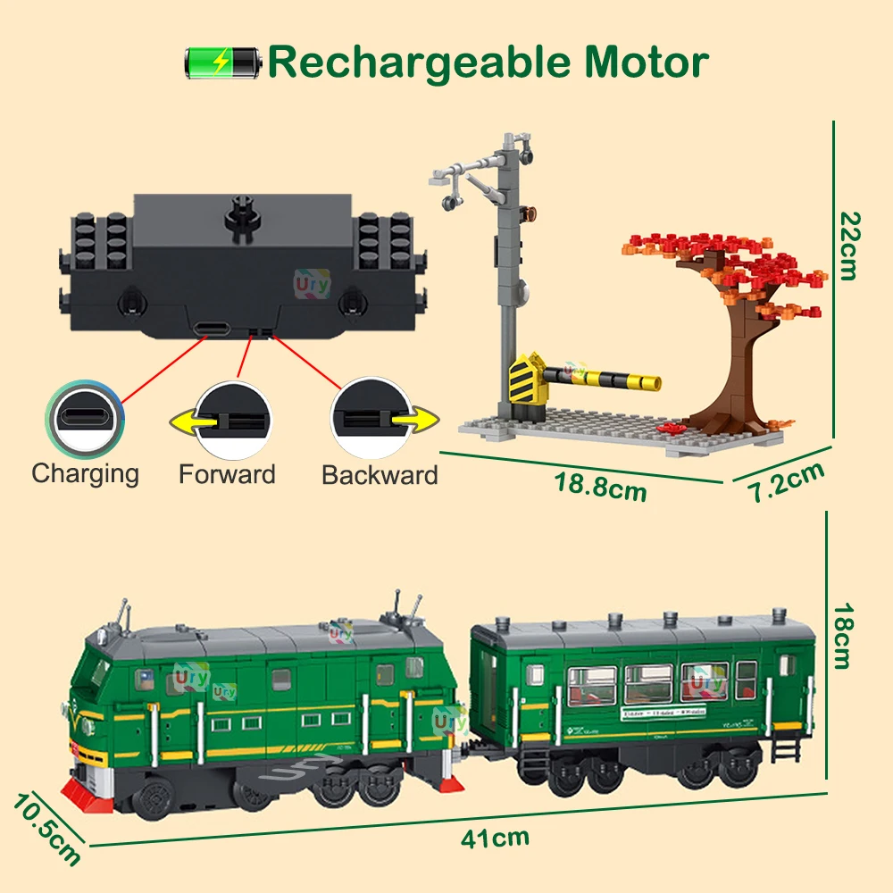 Technische Retro Groene Stoomt - Lego Set City recensie en prijs