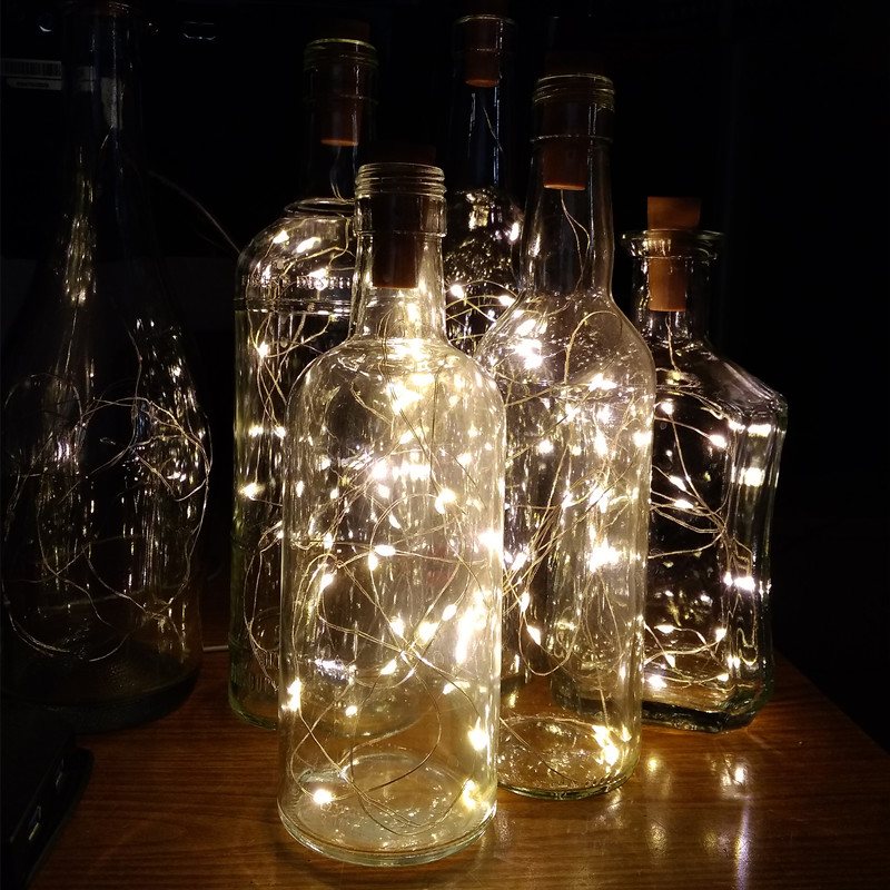 6 stks 20led Wijnfles met Kurk - Led Fairy String Lights recensie en prijs